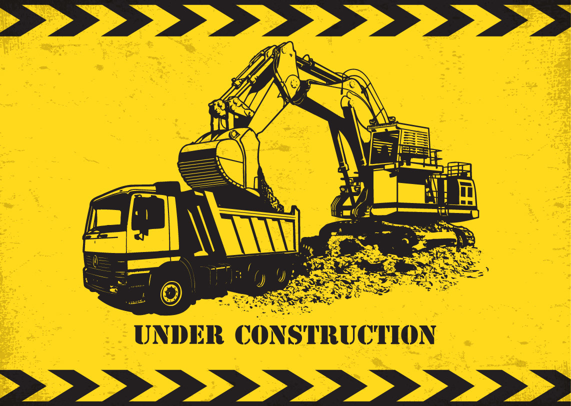 1142x812 Excavator Vector Graphics To Download