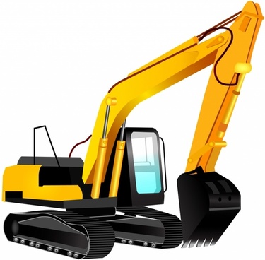 375x368 Excavator Vector Free Vector Download (24 Free Vector) For