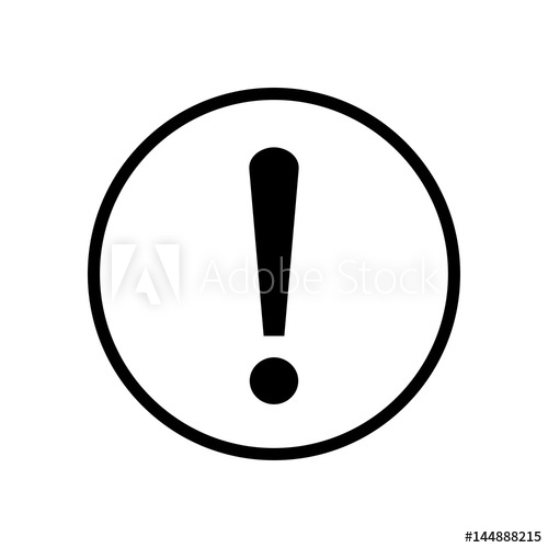 500x500 Exclamation Mark Vector
