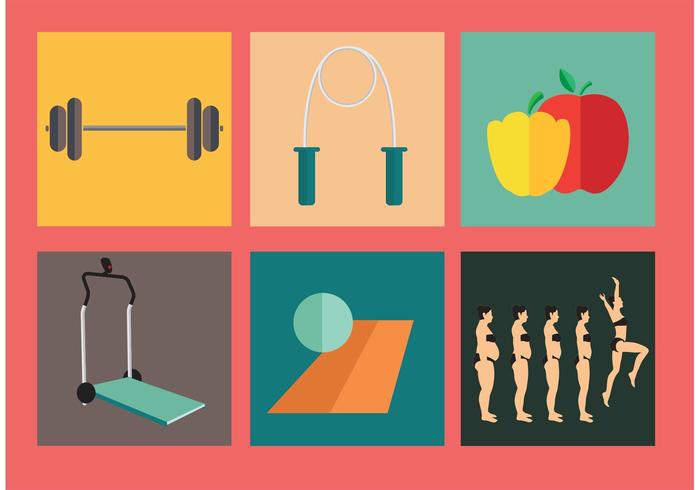 700x490 Diet And Exercise Vectors