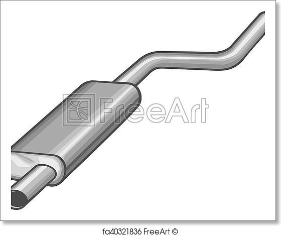 560x470 Free Art Print Of Car Exhaust Pipe Vector Illustratio. Car Exhaust