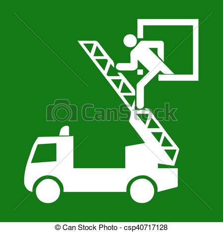 450x469 Fire Emergency Icons. Vector Illustration. Fire Window Exit