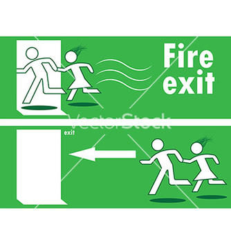 334x352 Emergency Exit Black And Red Sign Free Vector Download 305091