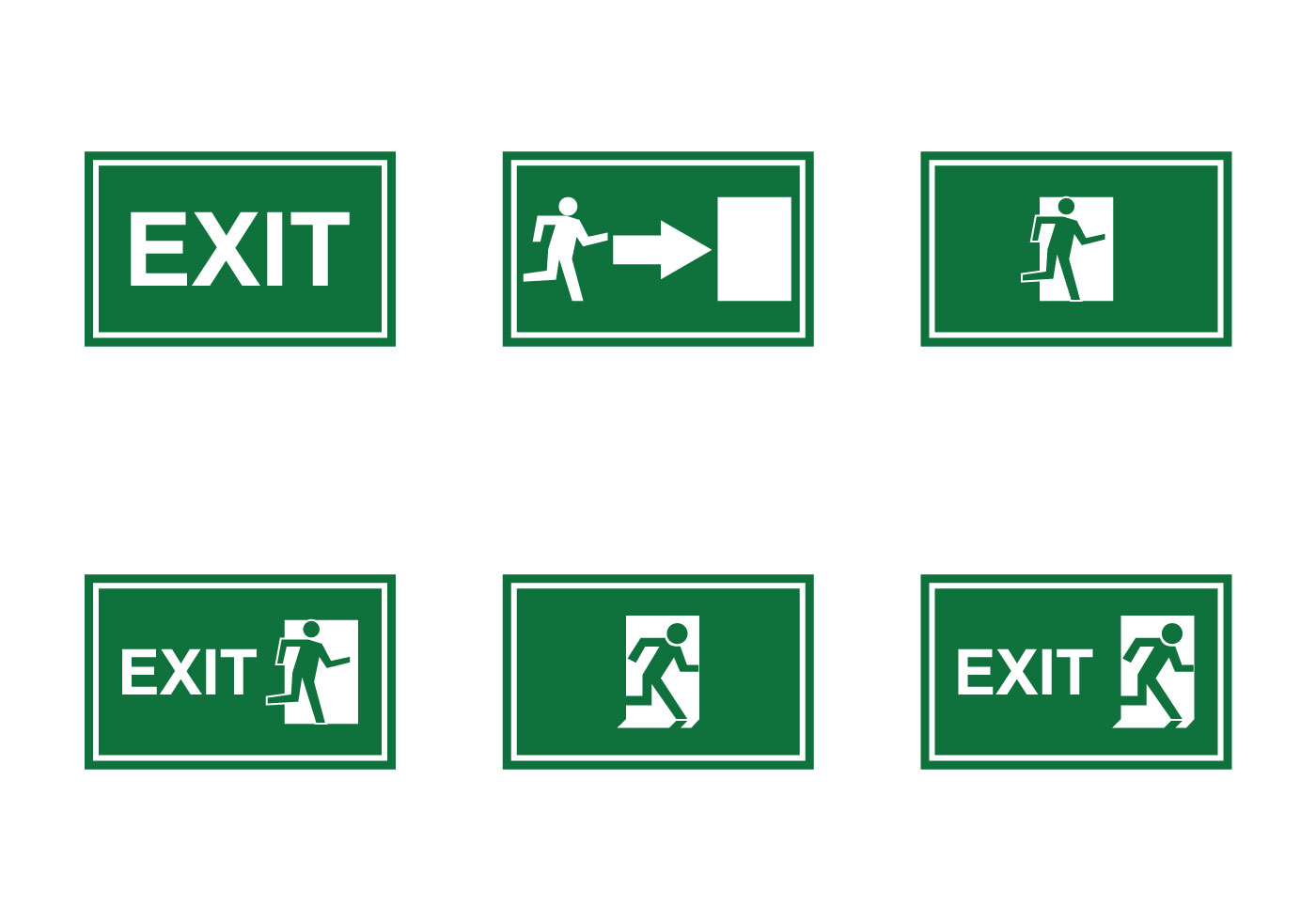 1400x980 Emergency Exit Free Vector Art