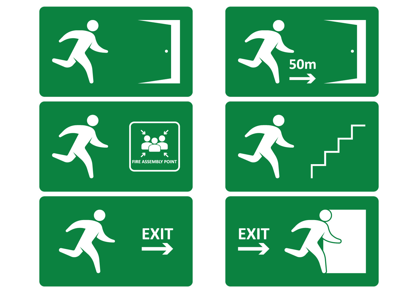 1400x980 Emergency Exit Sign