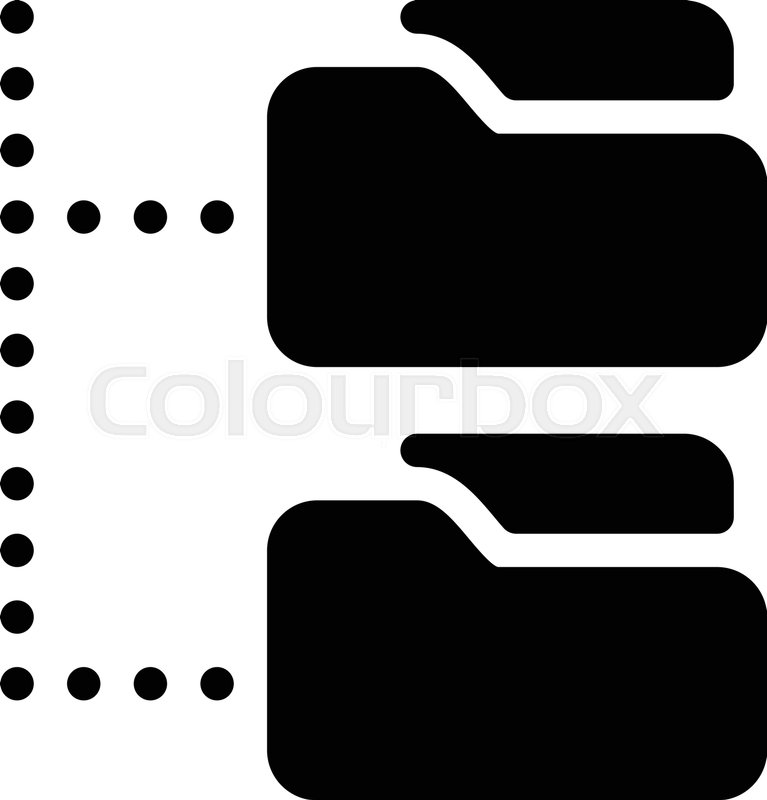 767x800 Folder Tree Explorer Stock Vector Colourbox