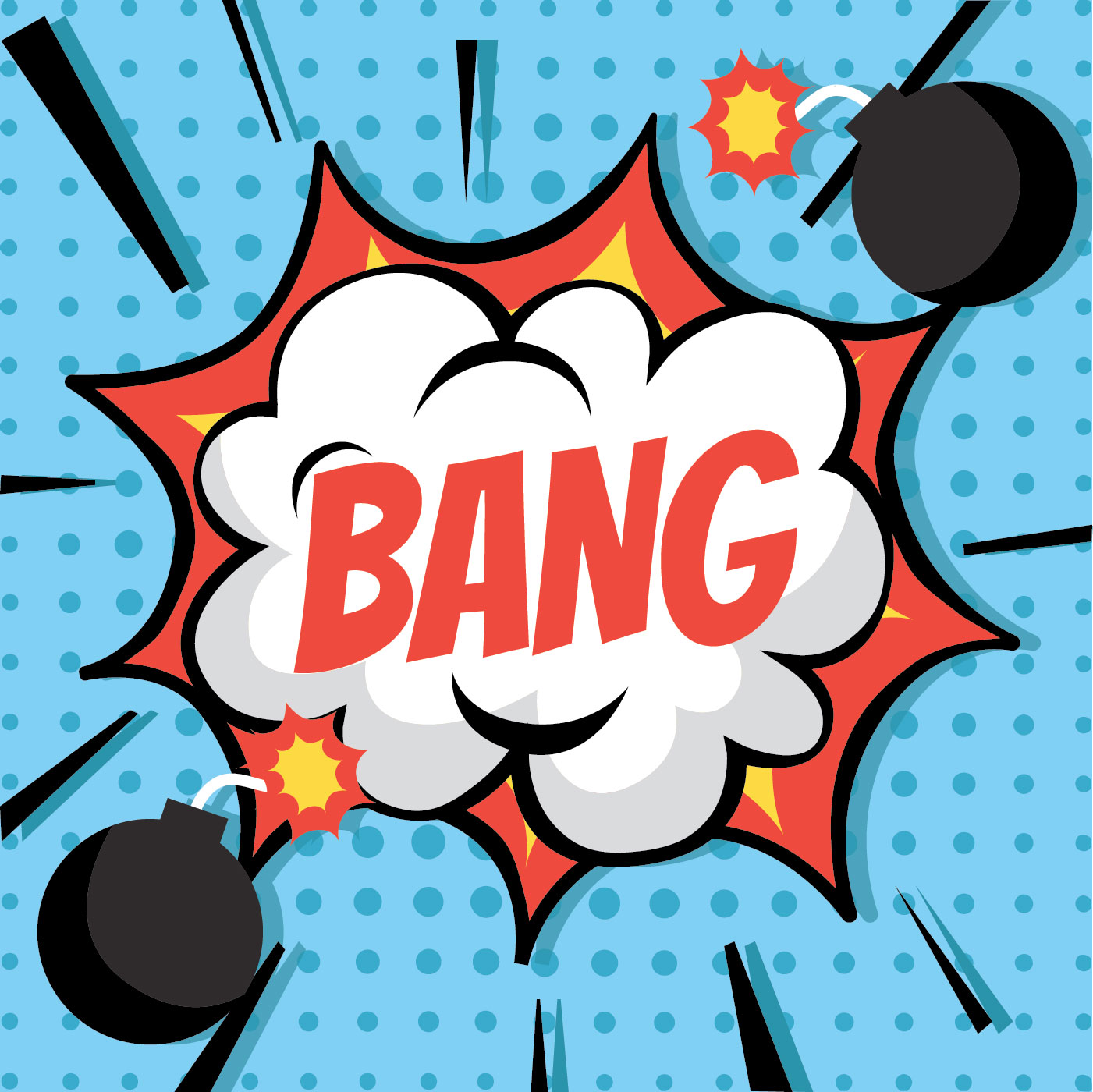 1401x1400 Free Explosion Vector