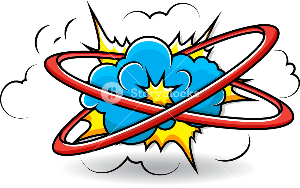1000x626 Comic Book Cloud Explosion Vector Royalty Free Stock Image
