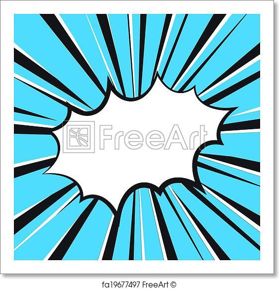 561x581 Free Art Print Of Boom Comic Book Explosion, Vector Illustration