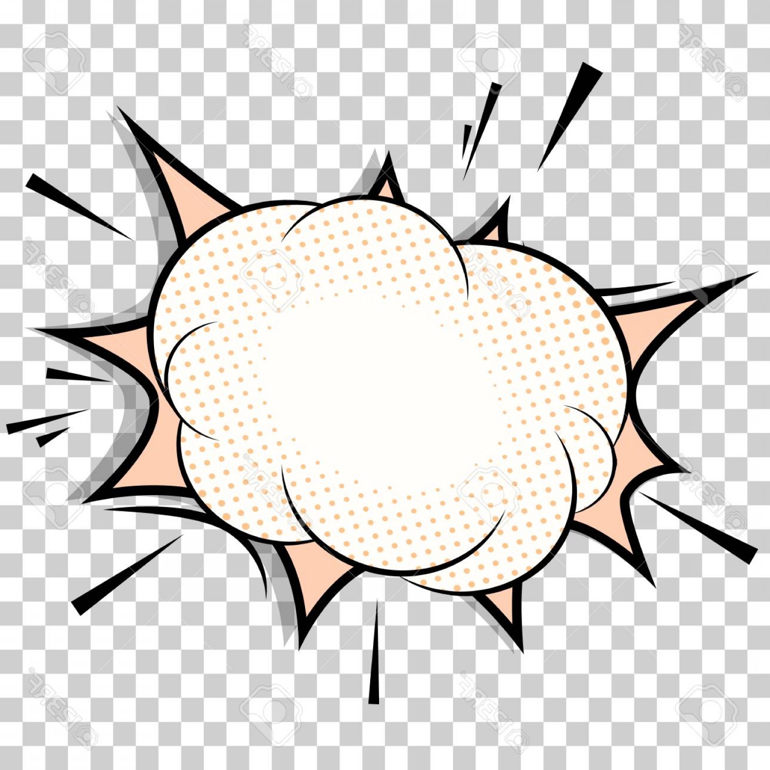 1560x1560 Photostock Vector Transparent Background With Boom Comic Book