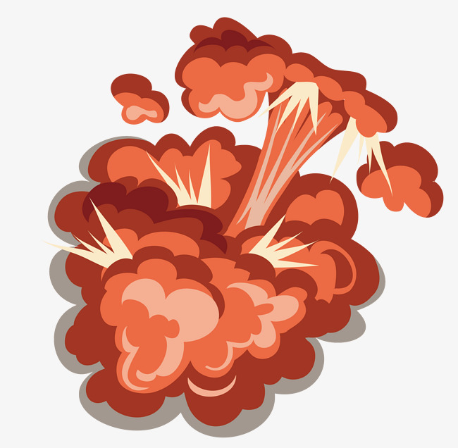 650x636 Cartoon Red Explosion Pattern Vector Png, Cartoon Vector