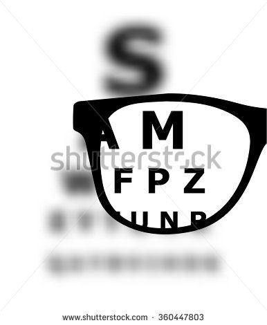 386x470 Eye Test Blurred With Glasses Vector Vision, Eye, Chart, Text
