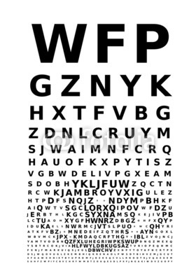 280x400 Vector Eye Chart Buy Photos Ap Images Detailview