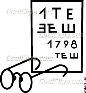 276x300 Eye Chart Vector Clip Art