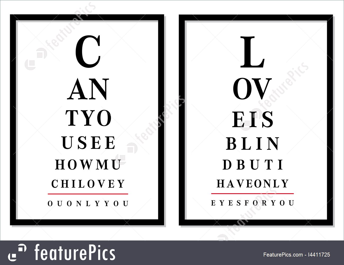 1300x1001 Eye Chart Pictures, Vector I4411725