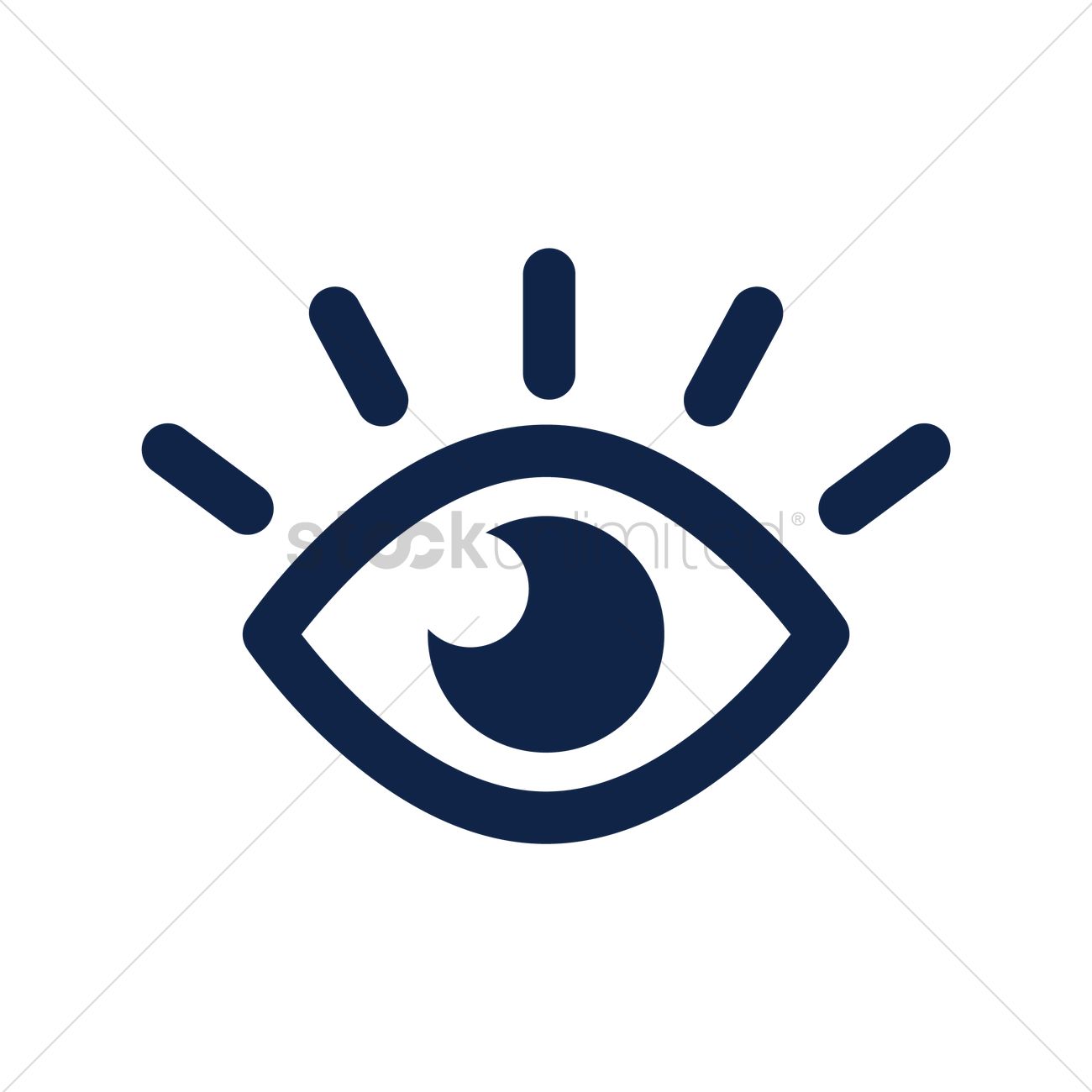 1300x1300 Eye Icon Vector Image