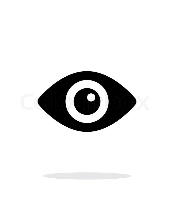686x800 Eye Icon On White Background. Vector Illustration. Stock Vector