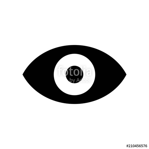 500x500 Eye Icon Vector Icon. Simple Element Illustration. Eye Symbol