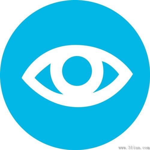 500x500 Vector Blue Background Eye Icon Free Vector In Adobe Illustrator