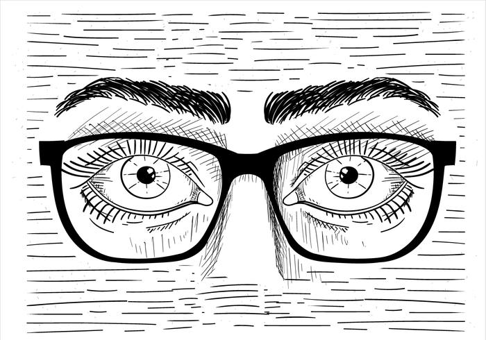 700x490 Hand Drawn Vector Eyes Illustration