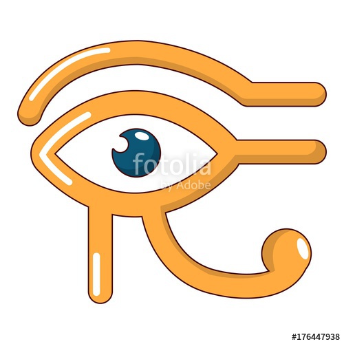 500x500 Eye Horus Icon, Cartoon Style Stock Image And Royalty Free Vector