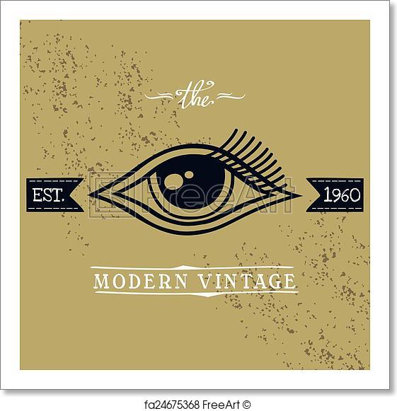 561x581 Free Art Print Of All Seeing Eye Of Horus. Vector Graphic Art
