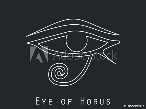 500x375 Eye Of Horus. Eye Of Ra. Vector Icon