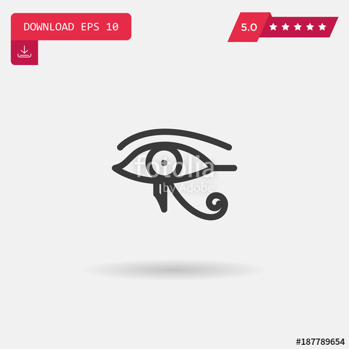 500x500 Eye Of Ra Vector Icon Stock Image And Royalty Free Vector Files