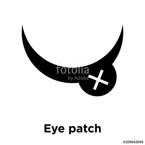 500x500 Eye Patch Icon Vector Sign And Symbol Isolated On White Background