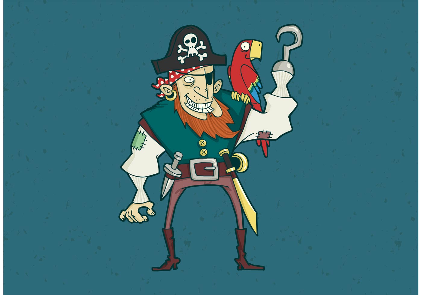 1400x980 Pirate Eye Patch Free Vector Art