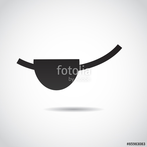 500x500 Pirate Eye Patch. Vector Art. Stock Image And Royalty Free Vector