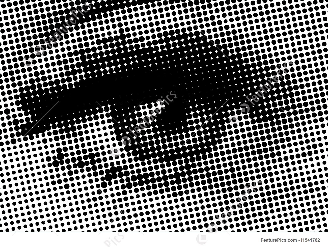 1300x979 Halftone Eye Shape Illustration