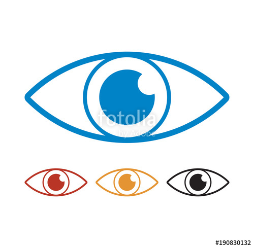 500x489 Human Eye Simple Shape Vector Icon Stock Image And Royalty Free