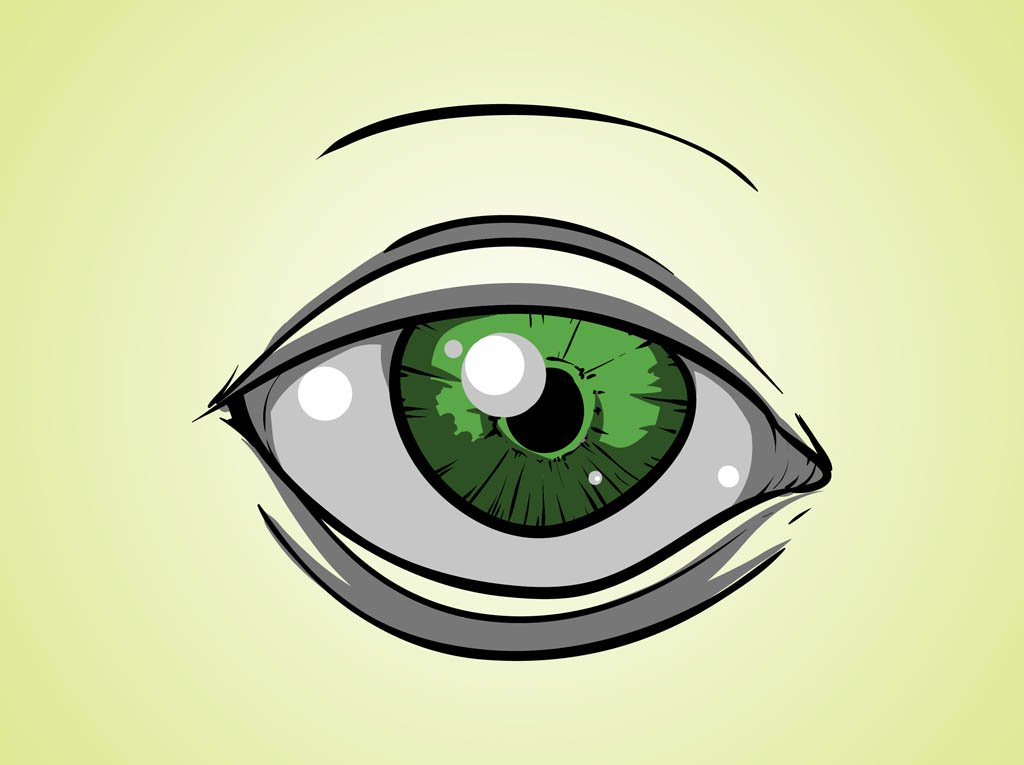 1024x765 Green Cartoon Eye Vector Art Amp Graphics