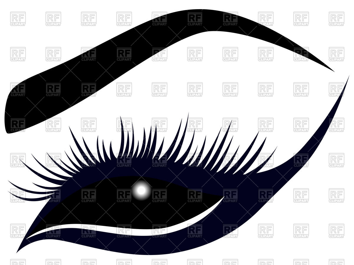 1200x900 Silhouette Of Female Eye Vector Image Vector Artwork Of People