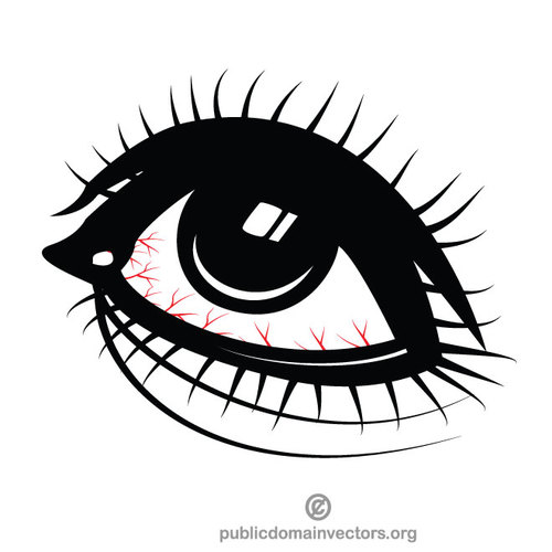 500x500 Human Eye Vector Clip Art Public Domain Vectors