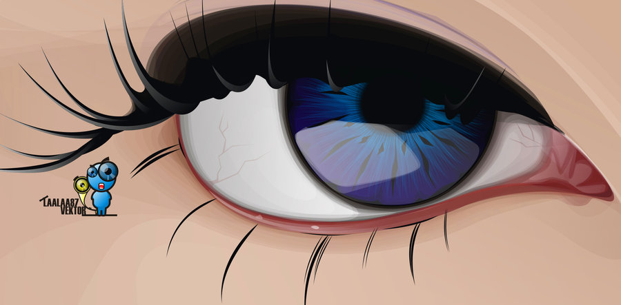 900x443 Blue Eye Vector By Laalaa87