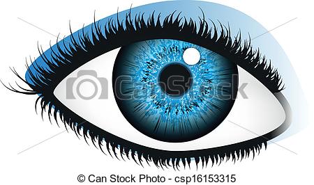 450x266 Blue Eyes Clipart Vector Art