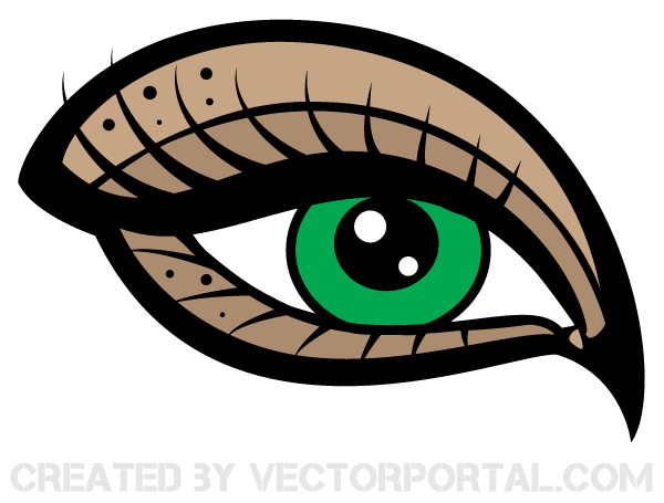 600x455 Free Eye Vector Art 123freevectors