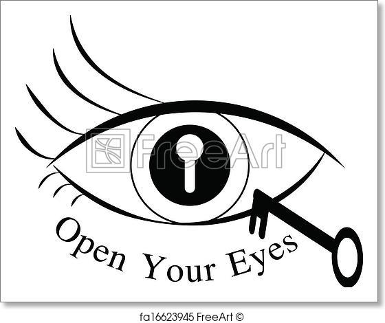 560x470 Free Art Print Of Open Your Eyes. Open Your Eyes Vector