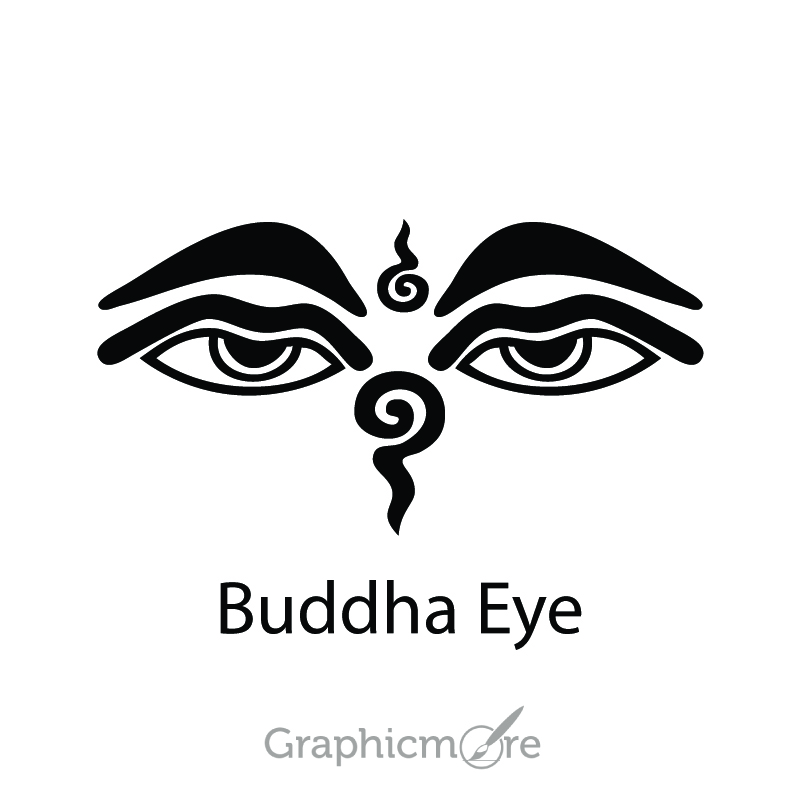 800x800 Buddha Eye Symbol Design Free Vector File Download