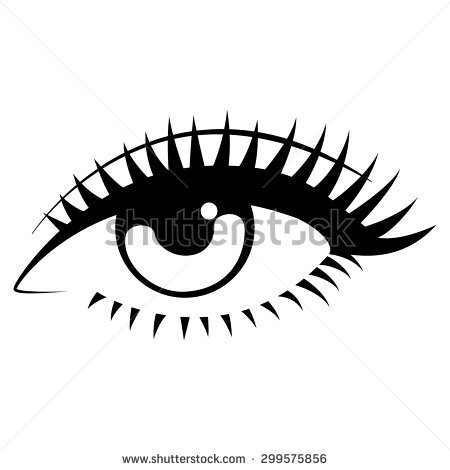 450x470 Drawn Eyeball Vector