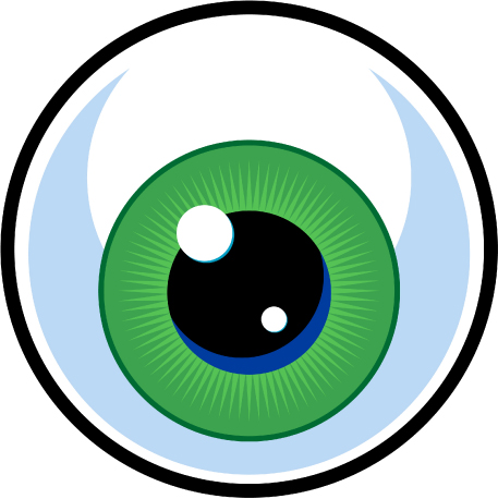 457x458 Eye Ball Vector