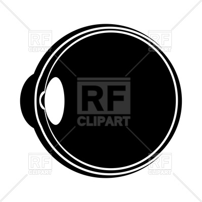 400x400 Eyeball Black Color Icon Vector Image Vector Artwork Of Icons