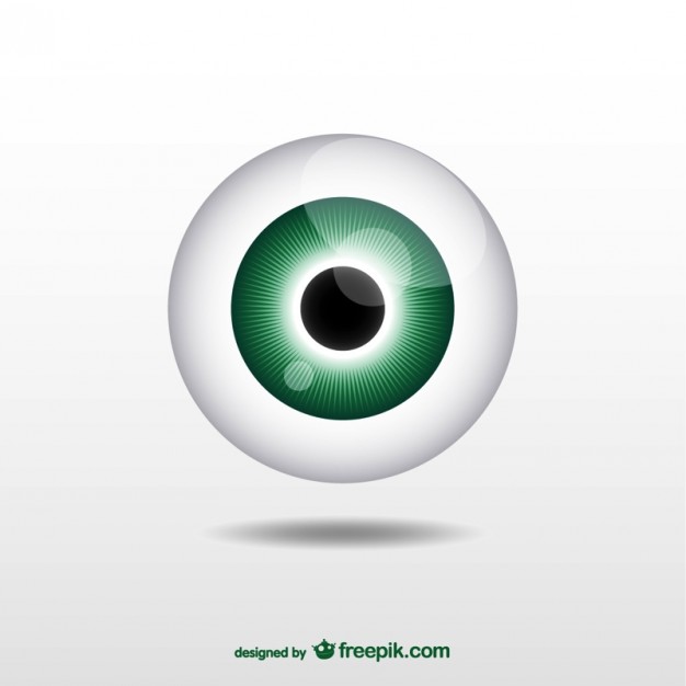 626x626 Green Eyeball Vector Free Download