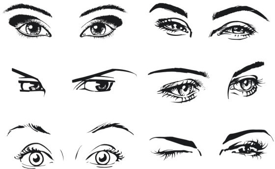 560x344 Vector Eyebrows Free Vector Download (31 Free Vector) For