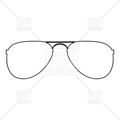 400x400 Glasses Outline