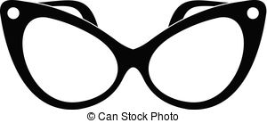 300x138 Simple Stylish Eyeglasses Vector Graphic Illustration Design.