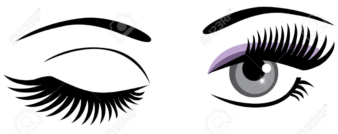 1300x516 Eyes With Eyelashes Clipart Black And White Amp Eyes With Eyelashes