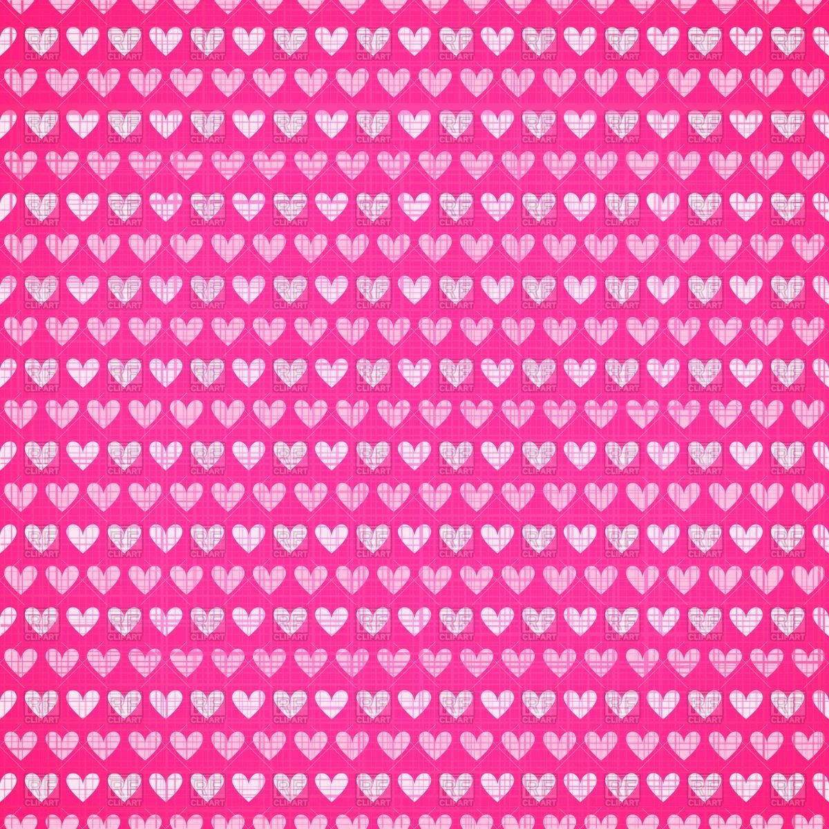 1200x1200 Pink Fabric Texture With Heart Seamless Pattern Vector Image